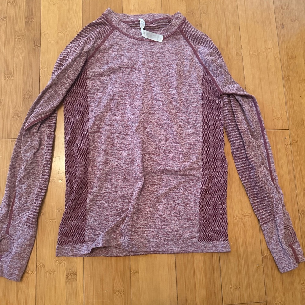 Women's Maroon Long Sleeve Top